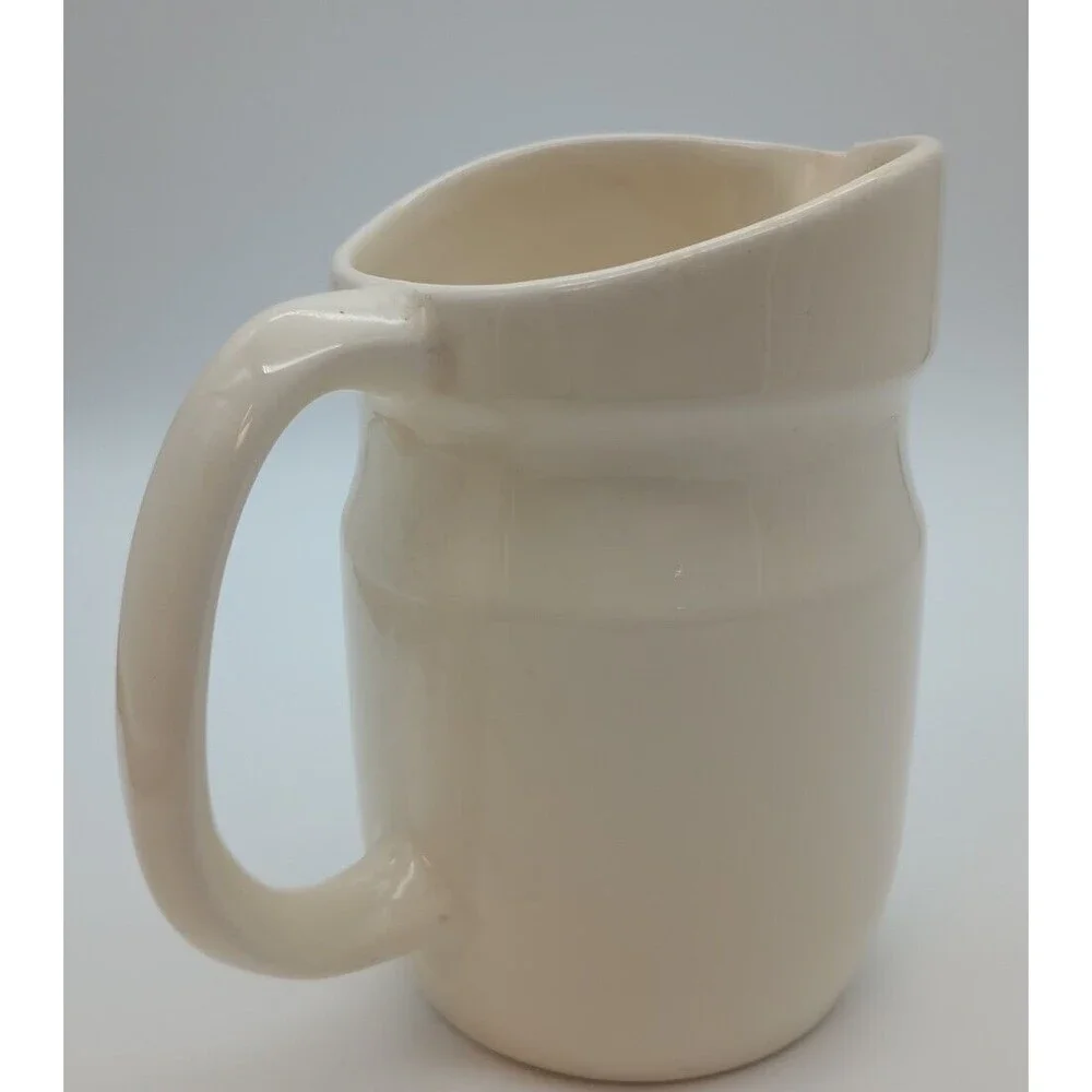Vintage Treasure Craft Pitcher Floral Butterfly Morning Glory Flowers